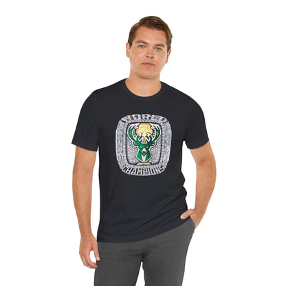 2021 Milwaukee Bucks Championship Ring Tee