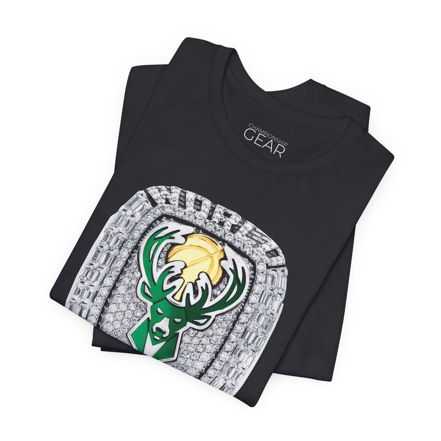 2021 Milwaukee Bucks Championship Ring Tee