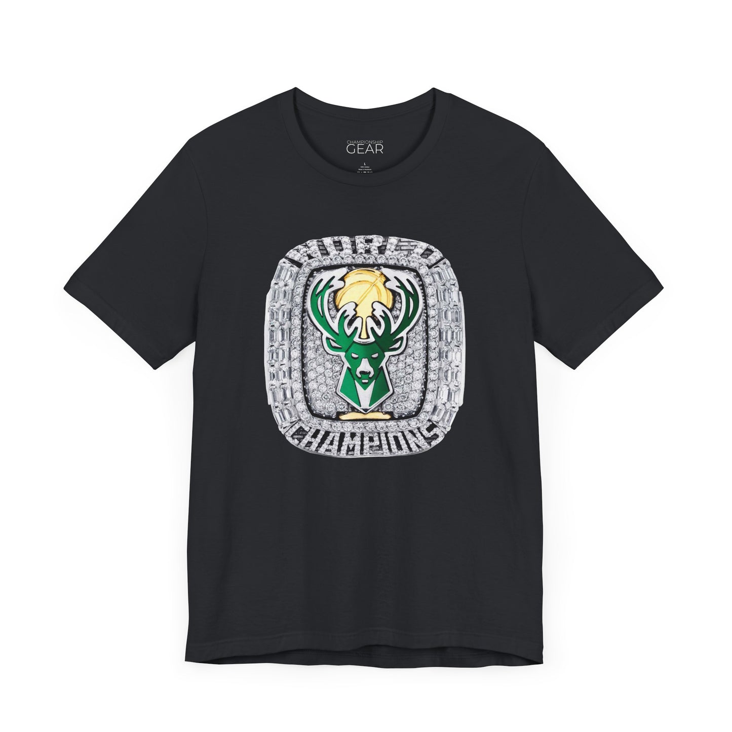 2021 Milwaukee Bucks Championship Ring Tee