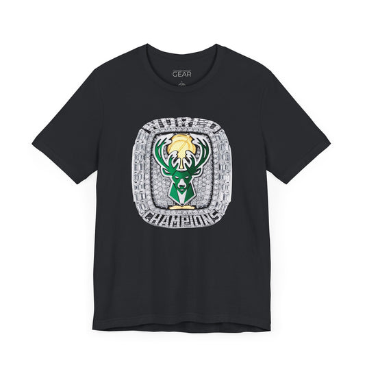 2021 Milwaukee Bucks Championship Ring Tee