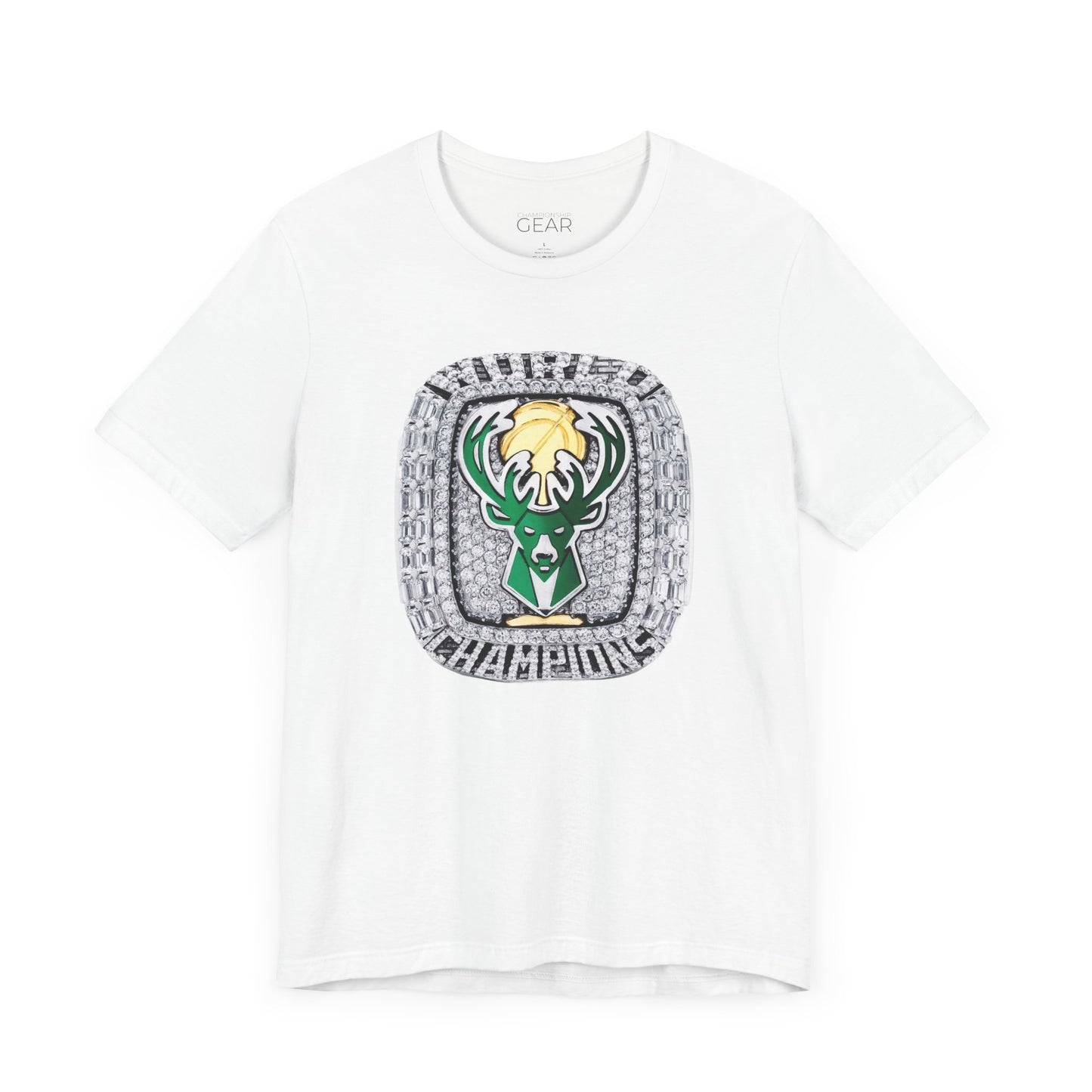 2021 Milwaukee Bucks Championship Ring Tee