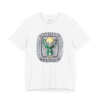 2021 Milwaukee Bucks Championship Ring Tee