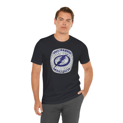 2021 Tampa Bay Lightning Stanley Cup Ring Tee