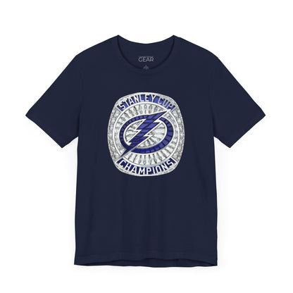 2021 Tampa Bay Lightning Stanley Cup Ring Tee