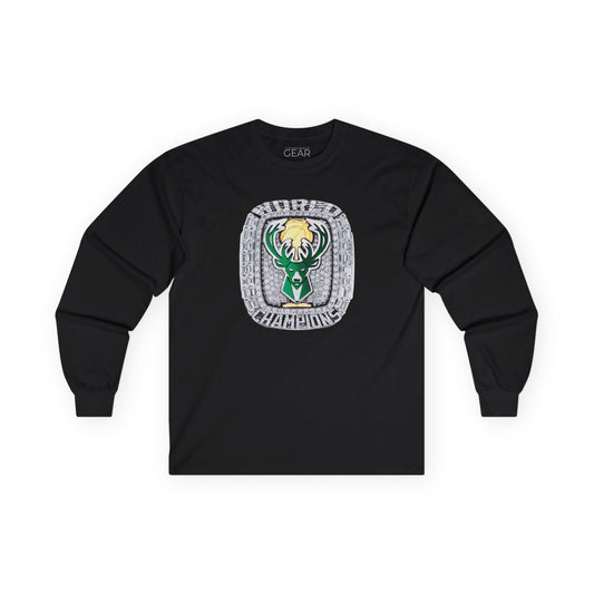 2021 Milwaukee Bucks Championship Ring Longsleeve